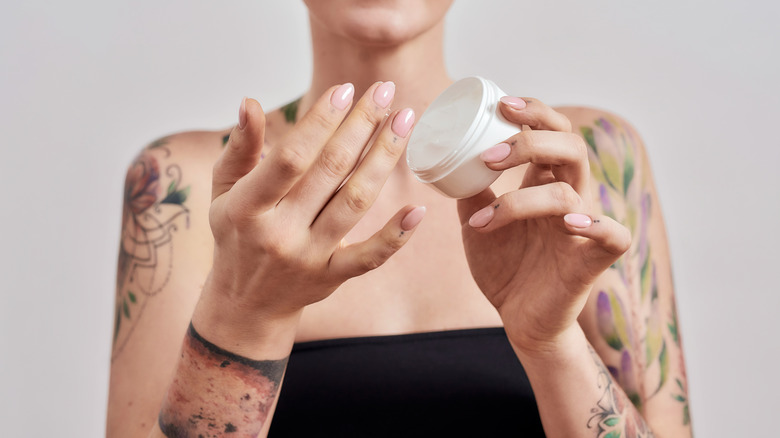 woman with tattoos