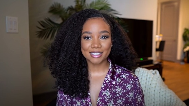 Black woman with crochet hair