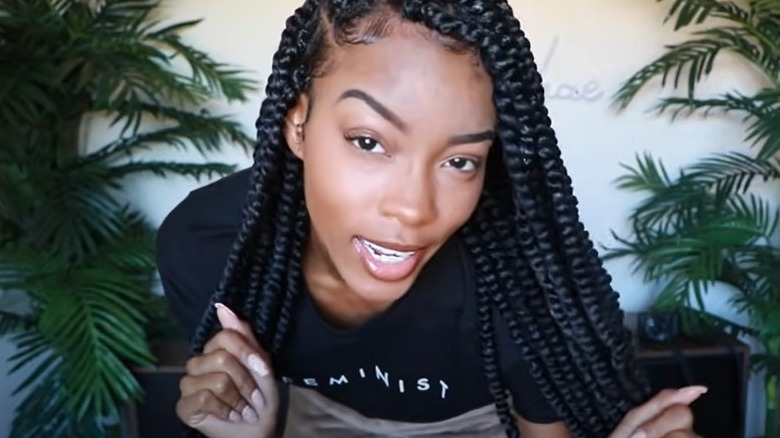 Black woman with big twists