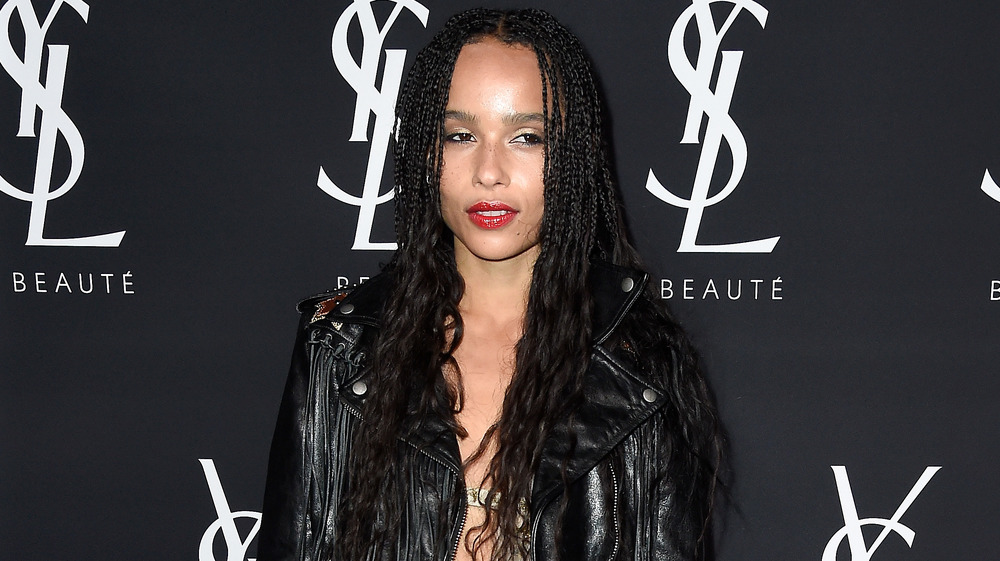 Zoe Kravitz posing red carpet