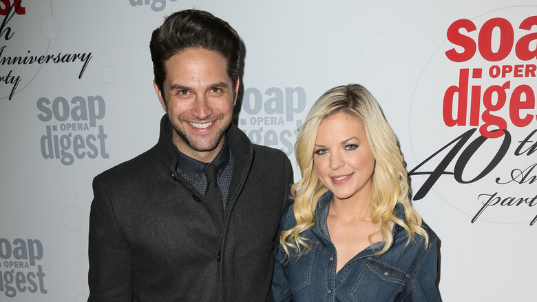 Kirsten Storms, Brandon Barash smiling