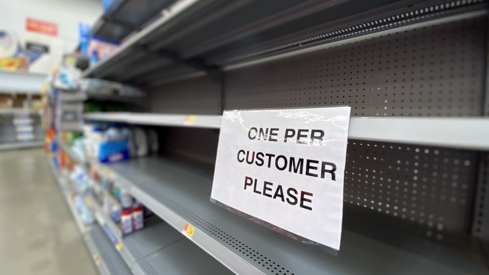 empty store shelves