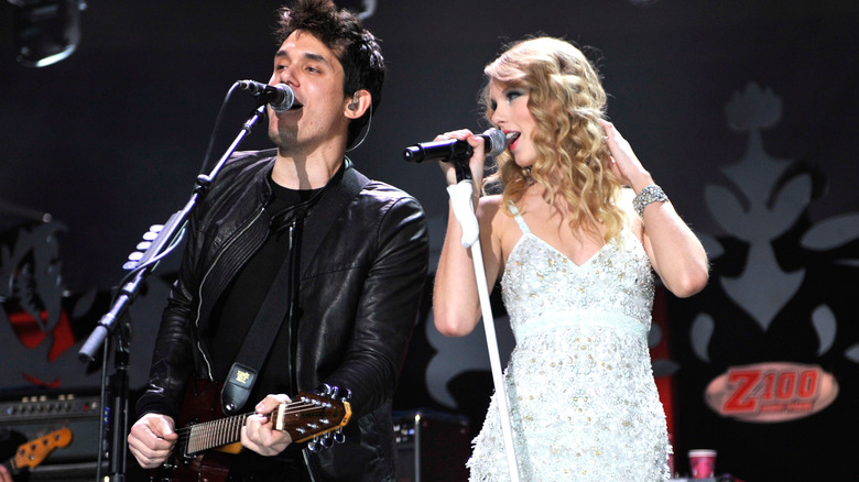 John Mayer singing with Taylor Swift 