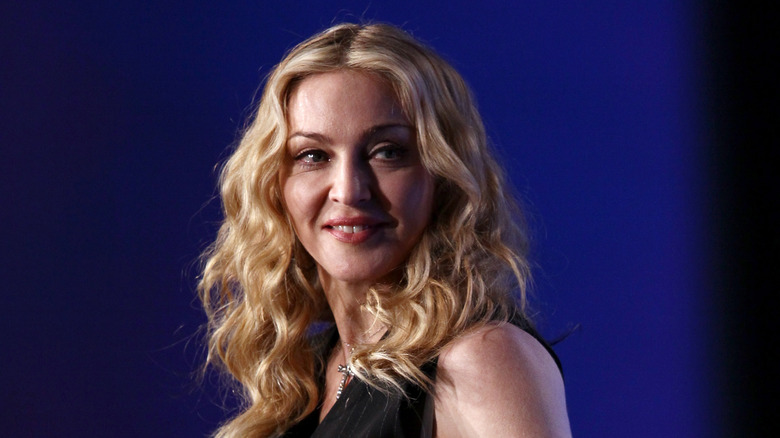 Madonna smiling