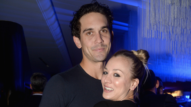 Ryan Sweeting and Kaley Cuoco at an event