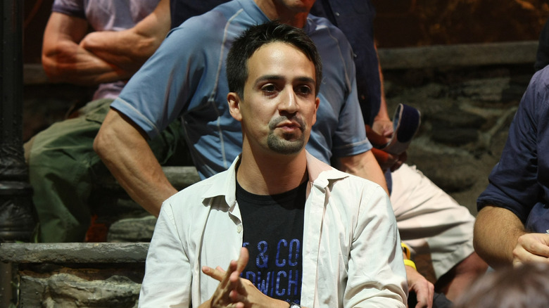 Lin-Manuel Miranda onstage for "In the Heights" 