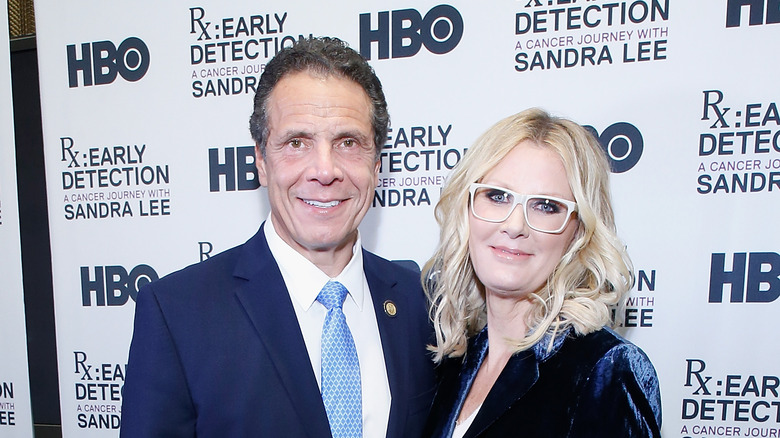 Andrew Cuomo and Sandra Lee posing