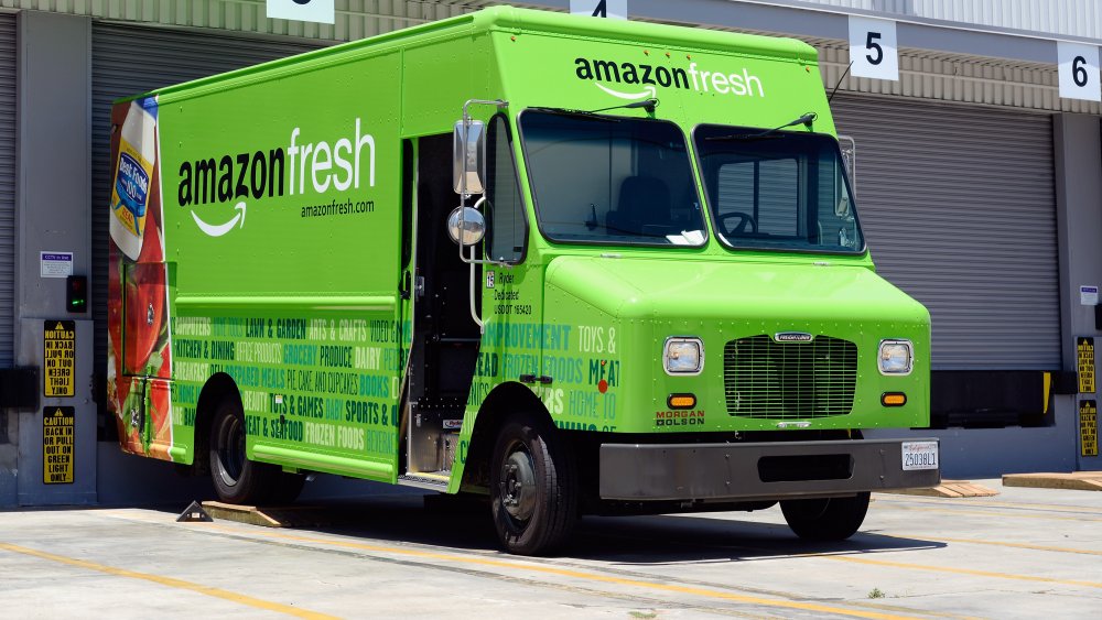 Amazon Fresh delivery truck