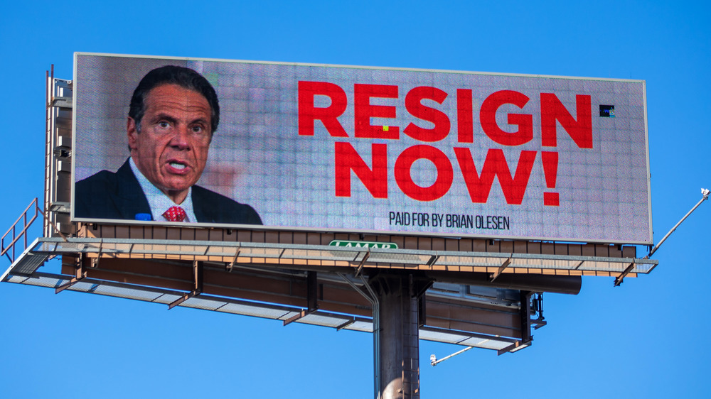 Billboard calling on Cuomo to resign