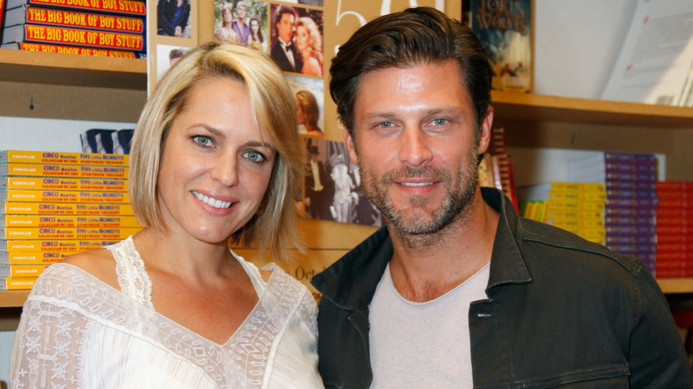 Arianne Zucker and Greg Vaughan smiling