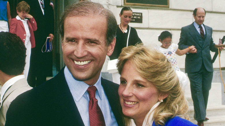 Joe and Jill Biden in 1987