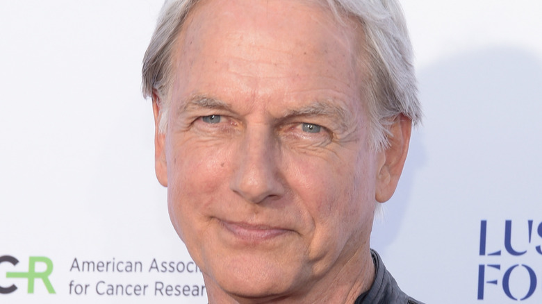 Mark Harmon standing on red carpet