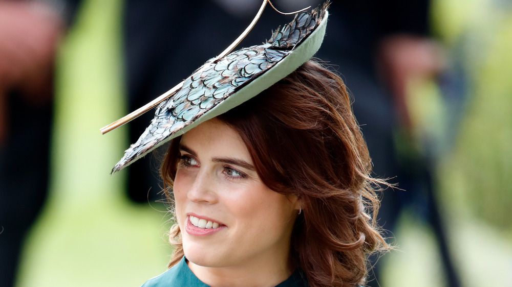 Princess Eugenie looking to the side