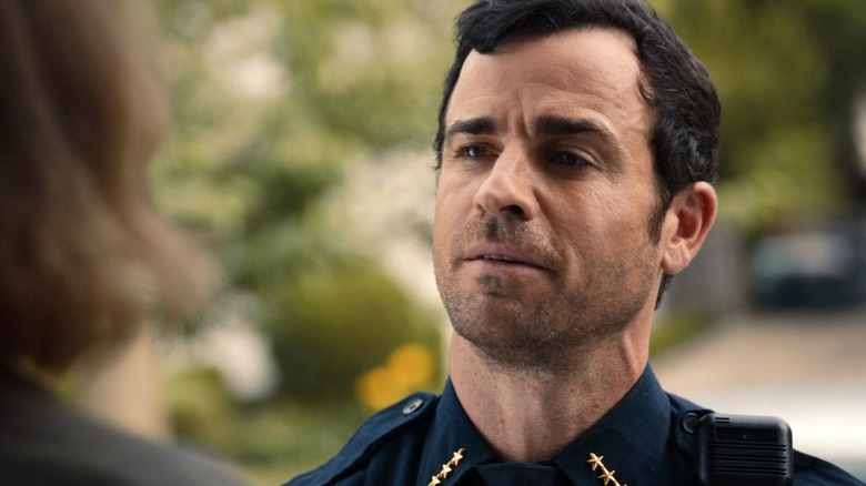 Justin Theroux in a police uniform in The Leftovers