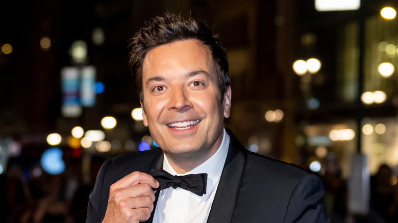 Jimmy Fallon smiling at an event