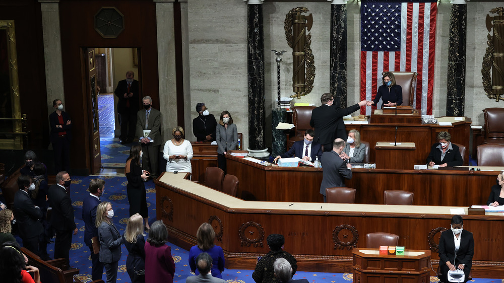 House members voting on Trump's second impeachment