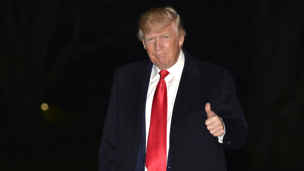 Trump thumbs up