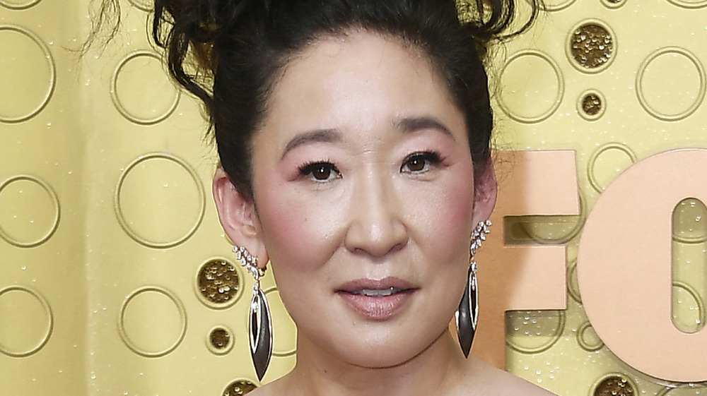 Sandra Oh on the red carpet