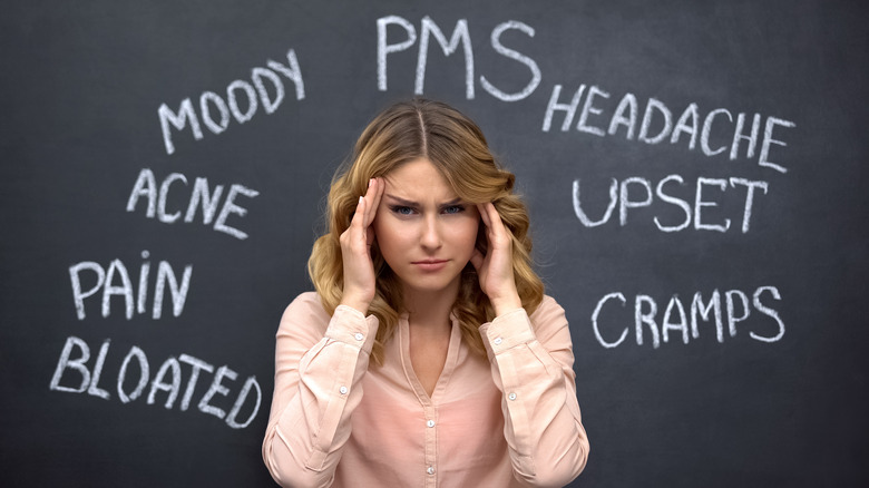 Woman with PMS