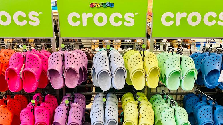 Display of Crocs