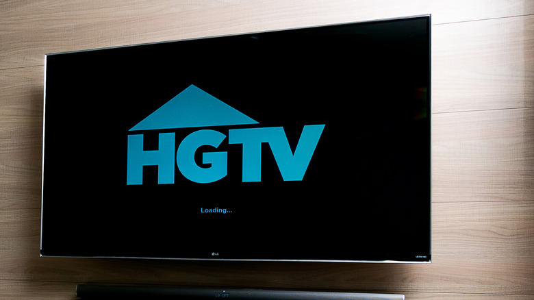 HGTV being displayed on television