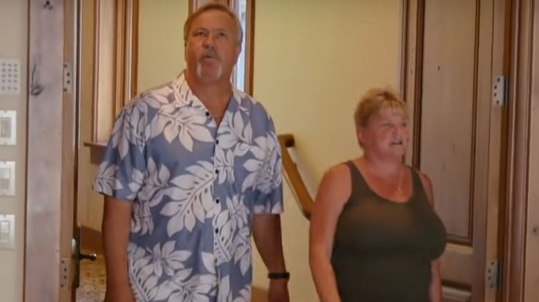 Rick and Lorie Knudsen exploring the Eagle Crest mansion