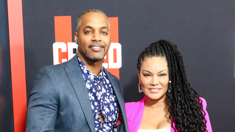 Mike Jackson and Egypt Sherrod at Creed II premiere