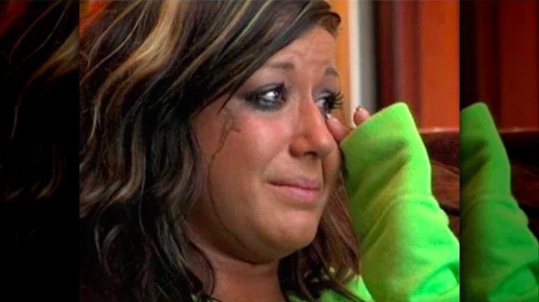 Chelsea DeBoer crying on Teen Mom