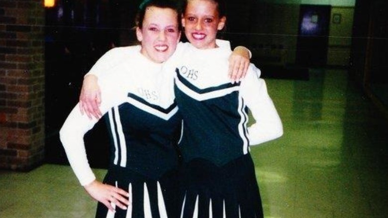 young Nicole Curtis as a cheerleader