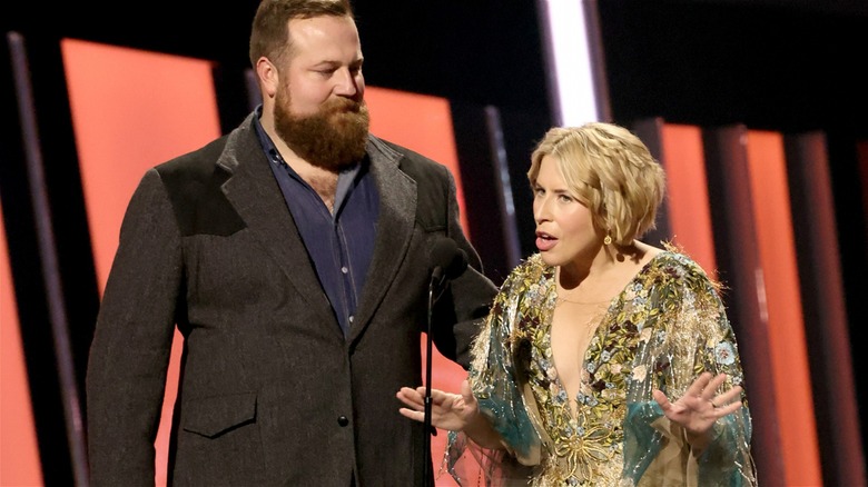 Ben and Erin Napier presenting award