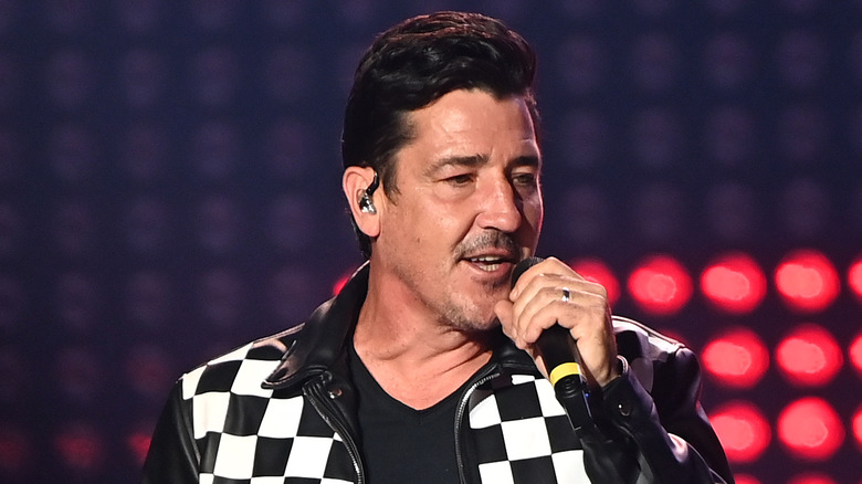 Jonathan Knight performing with New Kids on the Block