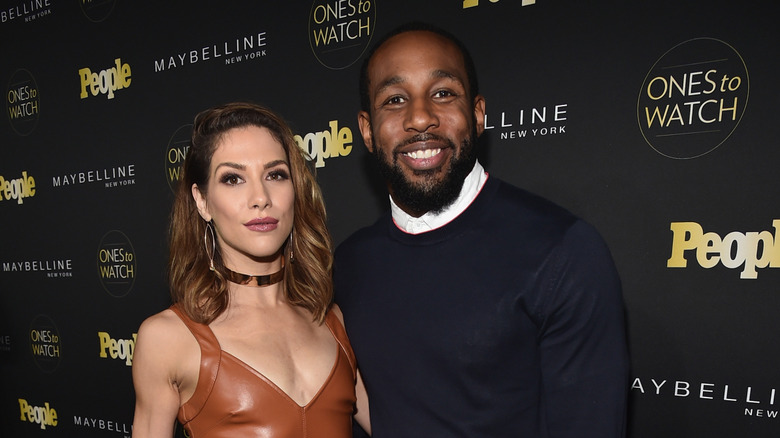 Allison Holker and tWitch pose at a People magazine event