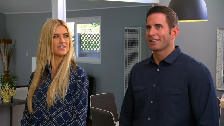 Christina Hall and Tarek El Moussa on "Flip or Flop"