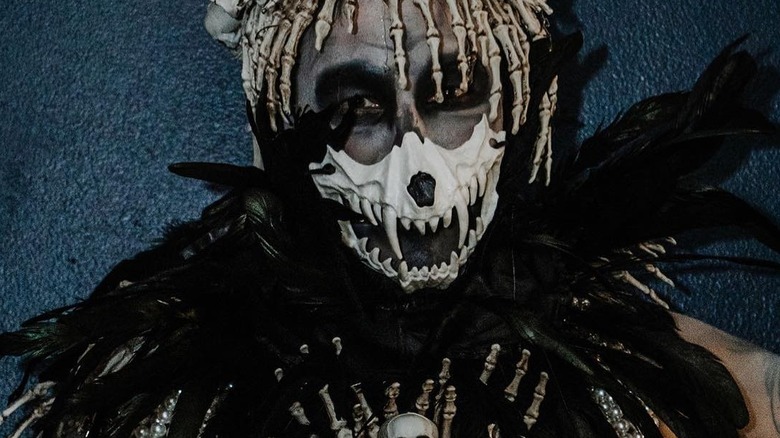 David Bromstad dressed as a bone collector for Halloween