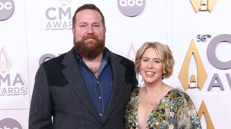 Ben and Erin Napier posing at the CMA Awards