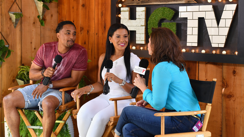 DeRon Jenkins and Page Turner giving an interview