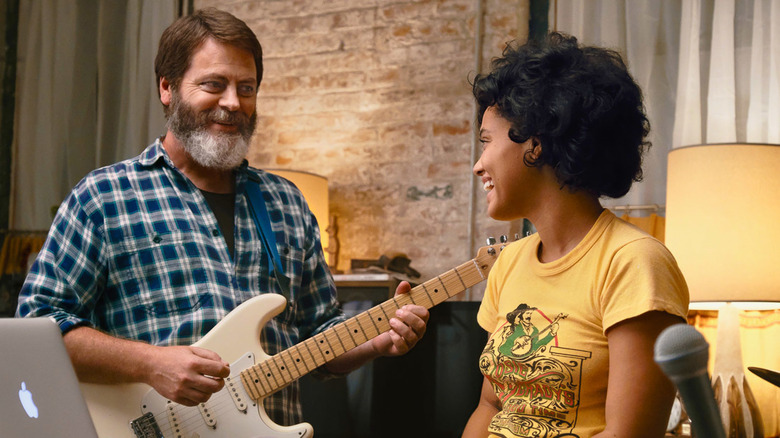 Nick Offerman and Kiersey Clemons in Hearts Beat Loud