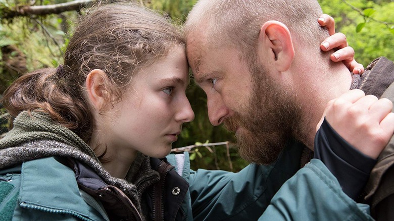 Thomasin McKenzie and Ben Foster in Leave No Trace