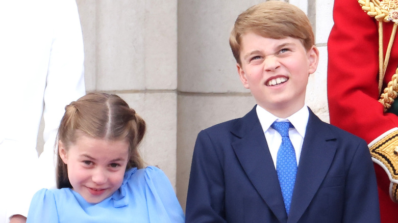 Princess Charlotte and Prince George smiling