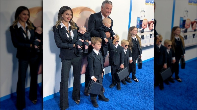 The Baldwin family at The Boss Baby 2 premiere