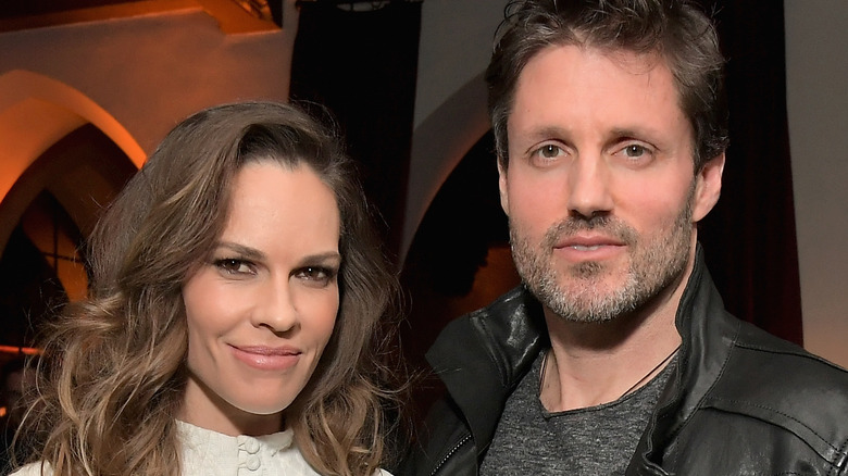 Hilary Swank and Philip Schneider