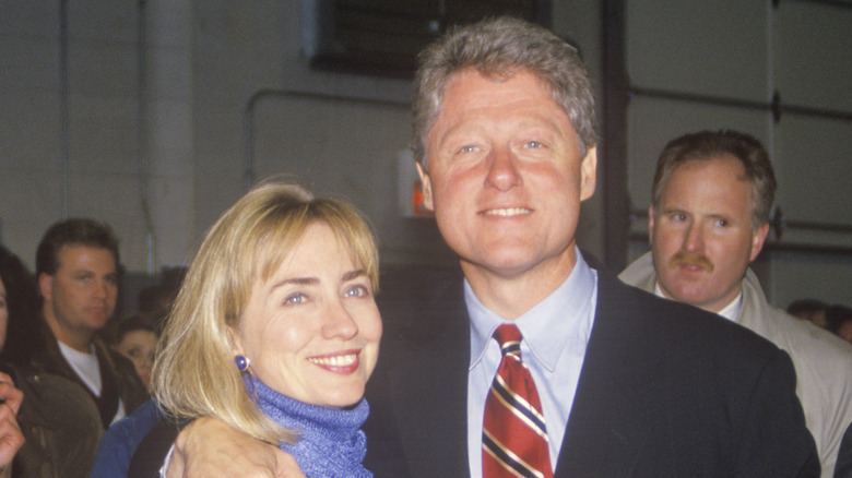 Bill Clinton and Hillary Clinton at event