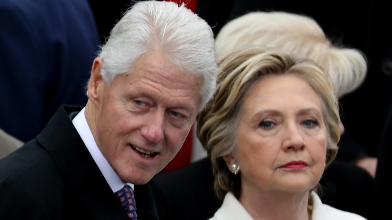 Bill and Hillary Clinton at event