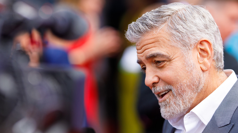 George Clooney on the red carpet 