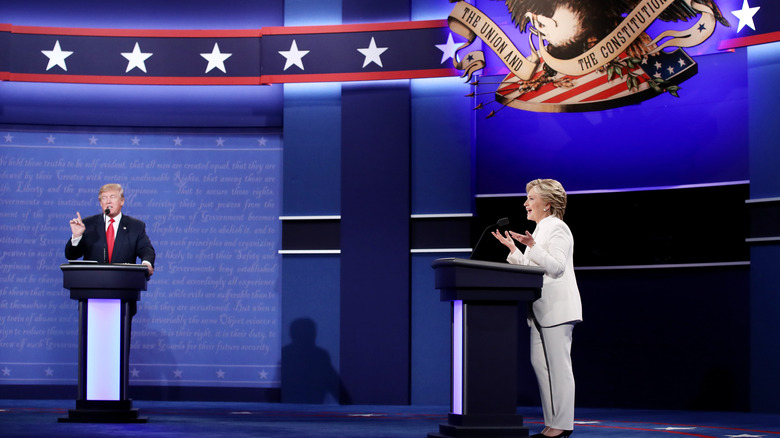 Donald Trump and Hillary Clinton debate 2016