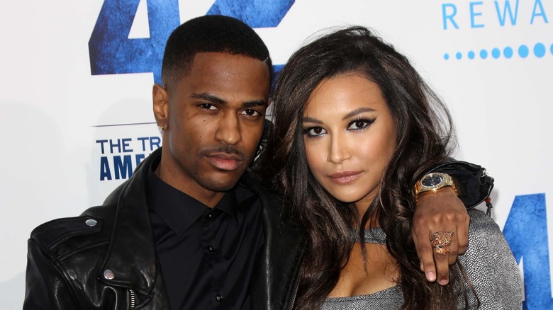 Big Sean, Naya Rivera posing