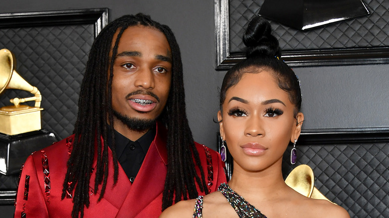 Quavo, Saweetie at the Grammys