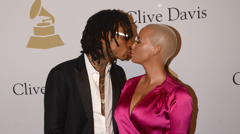 Wiz Khalifa, Amber Rose kissing