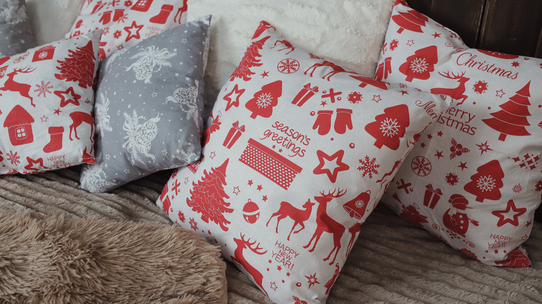 Christmas throw pillows