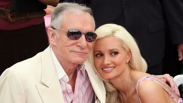 Holly Madison with Hugh Hefner